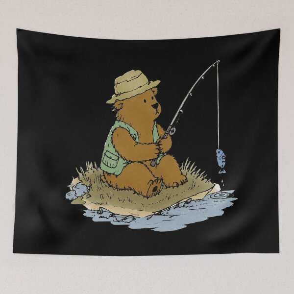 Item preview, Fishing Bear designed and sold by ErnestoForbes.