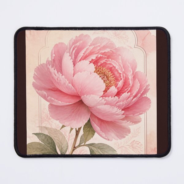 Item preview, Vintage Pink Peony Botanical Floral Illustration designed and sold by andreavlad.