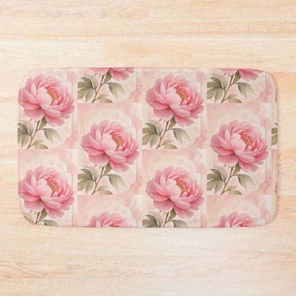Item preview, Vintage Pink Peony Botanical Floral Illustration designed and sold by andreavlad.