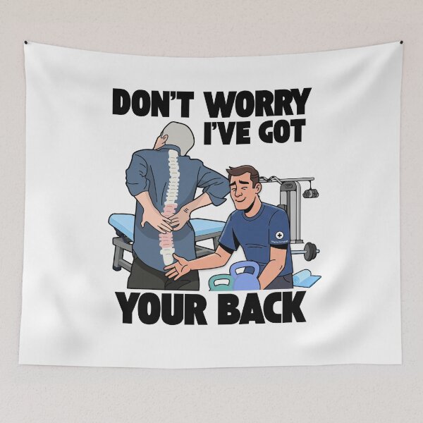 Item preview, I've Got Your Back - Back Pain (Backache) Funny Gifts For Physiotherapist And Chiropractors designed and sold by iX-Physio.