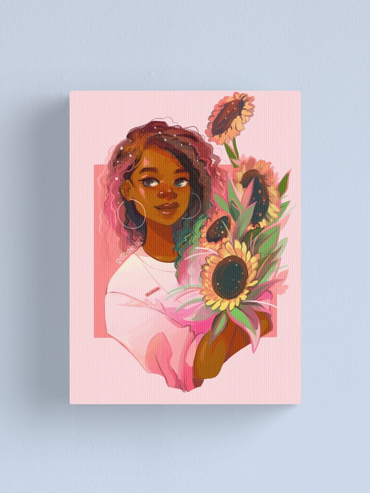 Alternate view of Pink Sunflowers Canvas Print