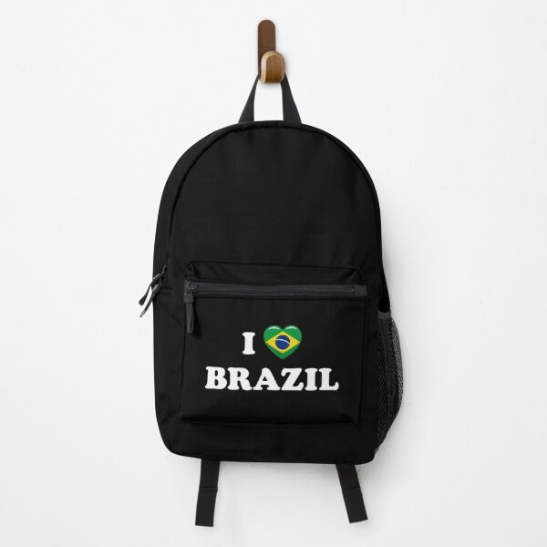 Item preview, I Love Brazil / I Heart Brazil (White text with flag heart) designed and sold by STUDIO-72.