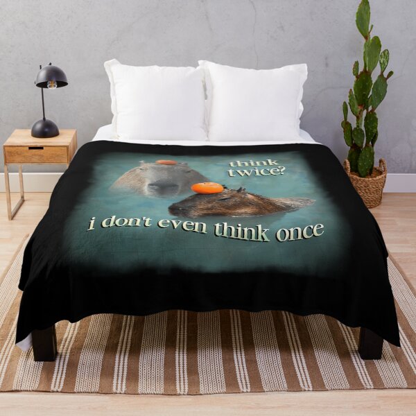 Item preview, Think Twice I Don_T Even Think Once Capybara Word Art designed and sold by MissionOne.