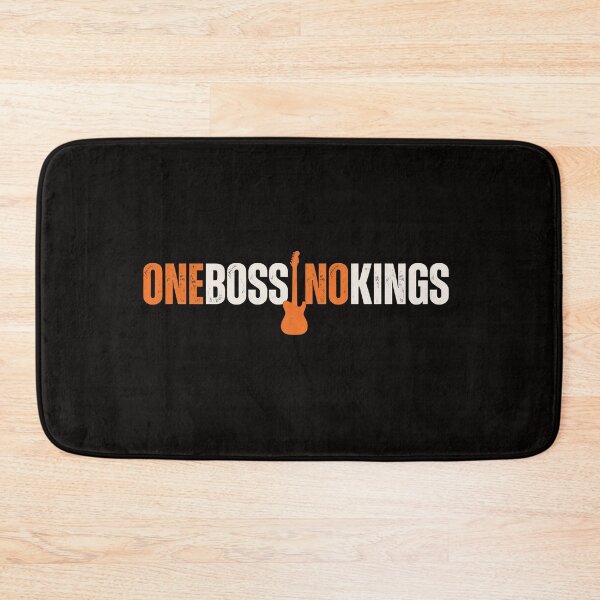 Item preview, One Boss No Kings Bruce Springsteen Inspired Guitar Silhouette designed and sold by PunPals-Art.