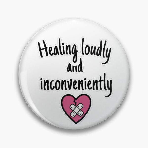 Item preview, Healing Loudly And Inconveniently Doodle Sticker designed and sold by MindfulMischief.