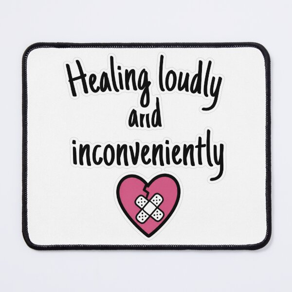 Item preview, Healing Loudly And Inconveniently Doodle Sticker designed and sold by MindfulMischief.