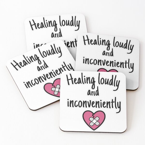 Item preview, Healing Loudly And Inconveniently Doodle Sticker designed and sold by MindfulMischief.