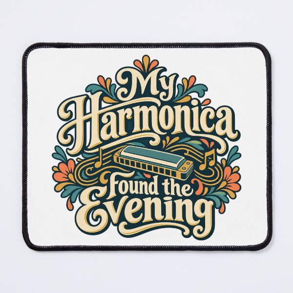 Item preview, Harmonica Evening Decorative Musical Lettering designed and sold by Bikivuno.