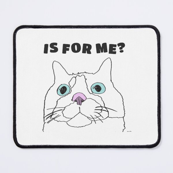 Item preview, Is For Me Hopeful Cat Whimsical Meme Art designed and sold by Groovythought.