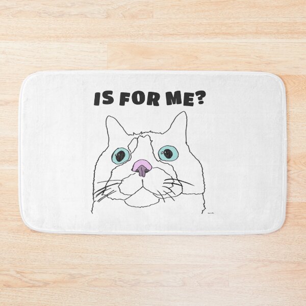 Item preview, Is For Me Hopeful Cat Whimsical Meme Art designed and sold by Groovythought.