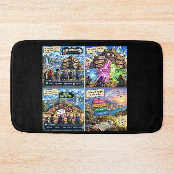 Item preview, TEAM WINS AGAINST DISCRIMINATION IN THE GAME OF LIFE: INTEGRATION AND EQUALITY AS A TRIUMPH designed and sold by Mianku | Für das Leben.