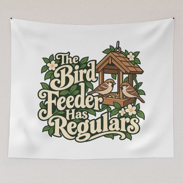 Item preview, Bird Feeder Regulars Garden Decorative Letters designed and sold by Bikivuno.