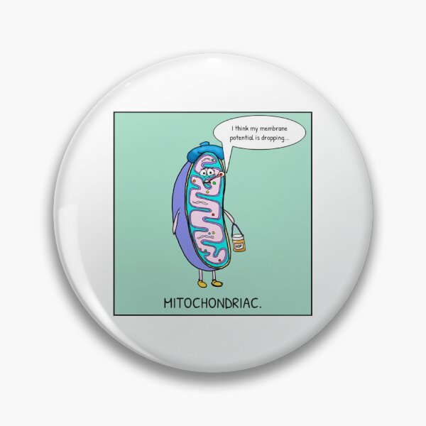 Item preview, Mitochondriac Funny Biology Cell Cartoon Graphic designed and sold by Groovythought.