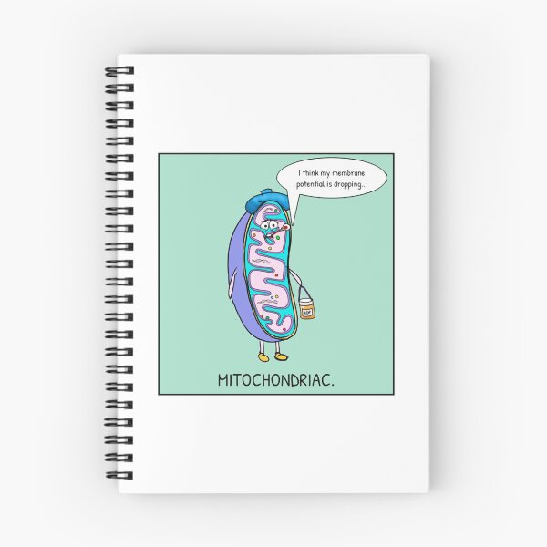 Item preview, Mitochondriac Funny Biology Cell Cartoon Graphic designed and sold by Groovythought.