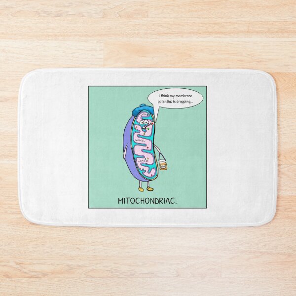 Item preview, Mitochondriac Funny Biology Cell Cartoon Graphic designed and sold by Groovythought.
