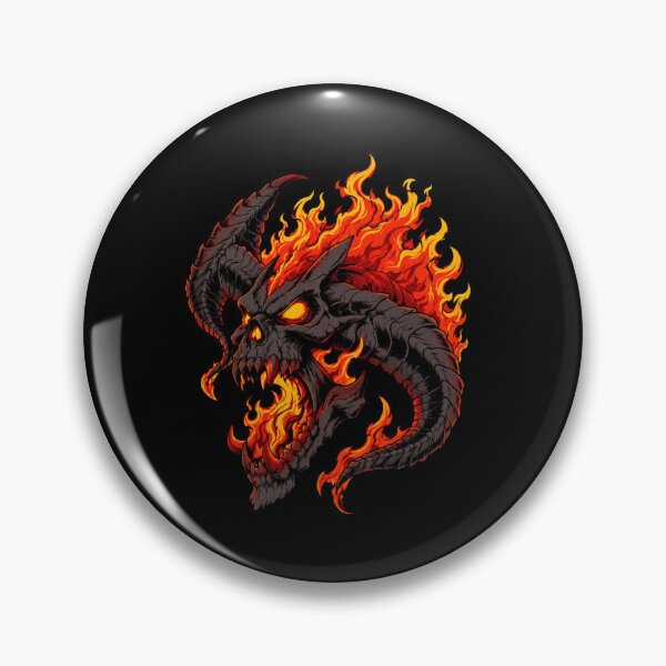 Item preview, Balrog Flame Skull designed and sold by barnetcraigt.