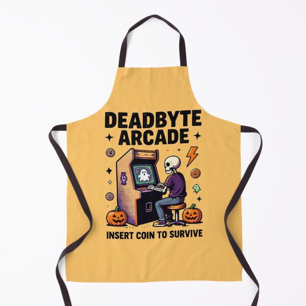 Item preview, Deadbyte Arcade Insert Coin to Survive – Funny Retro Halloween Gamer T-Shirt designed and sold by Thompika.