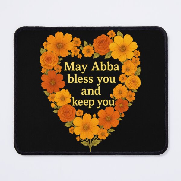 Item preview, May ABBA Bless You Floral Heart Design designed and sold by Claytonhuffos.