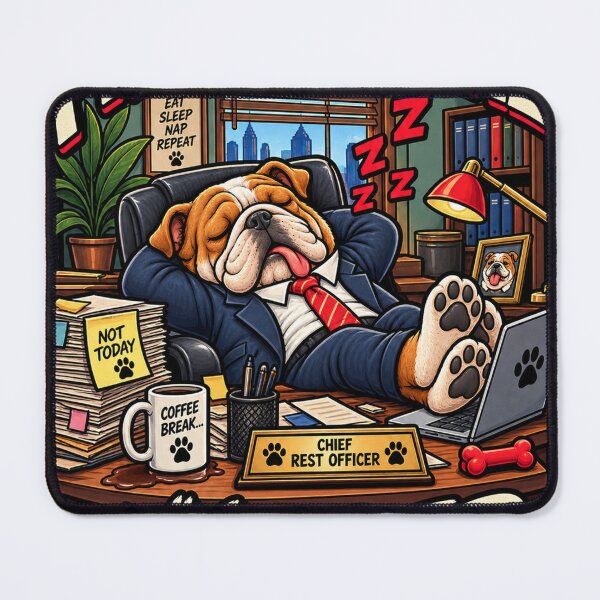 Item preview, Professional Napper Bulldog Chief designed and sold by RatherCreative.