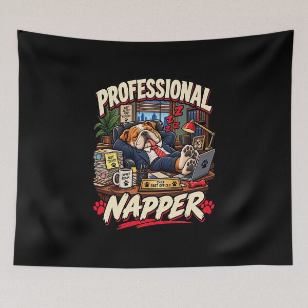 Item preview, Professional Napper Bulldog Chief designed and sold by RatherCreative.