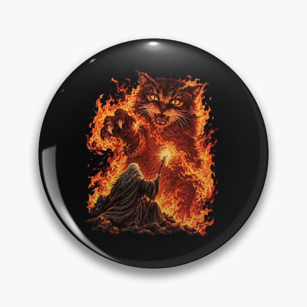 Item preview, Fire Cat Wizard designed and sold by barnetcraigt.