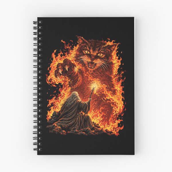 Item preview, Fire Cat Wizard designed and sold by barnetcraigt.
