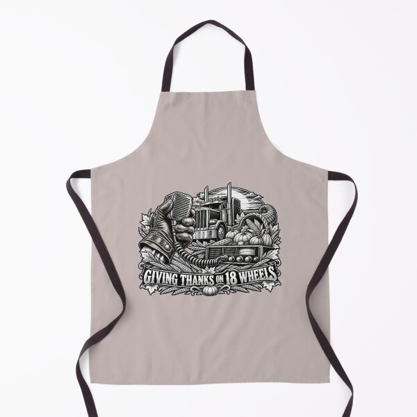 Item preview, Giving Thanks On 18 Wheels Fall Trucker designed and sold by NomadForge.