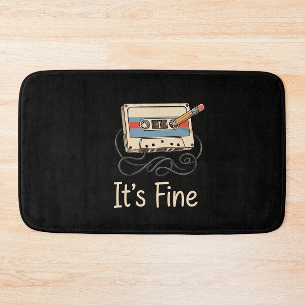 Item preview, Retro Cassette Tape  It's Fine 90s Music Vibe  designed and sold by Designart68.