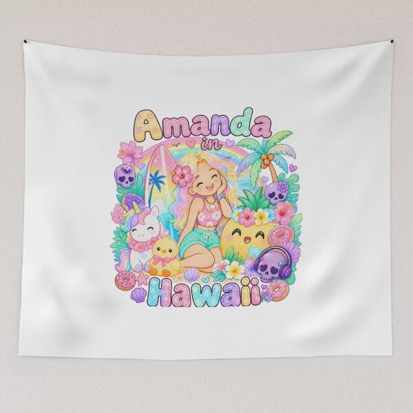 Item preview,  Amanda Name Gift Pastel Goth Hawaii Creepy Cute Summer designed and sold by TheChalkyFox.