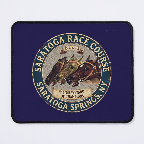Item preview, Saratoga Race Course The"Graveyard of Champions" Est 1863 horse racing design designed and sold by Ginny Luttrell.