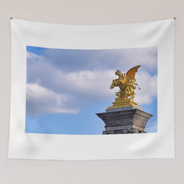 Item preview, Gilded Statue of Pegasus and Fame on Pont Alexandre III Pillar in Paris designed and sold by goceris.