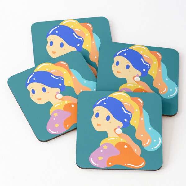 Item preview, The Girl with the Pearl Earring Abstract designed and sold by Kaleidastar.
