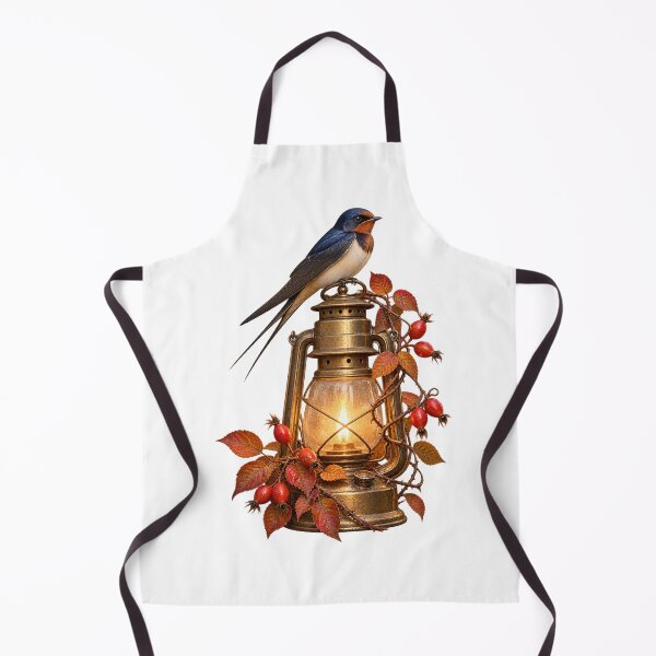 Item preview, Barn Swallow on an Autumn Lantern designed and sold by Golden Era Studio.