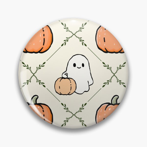 Item preview, Cute Ghost Pumpkin Fall Lattice Seamless Pattern designed and sold by ZdunekDesign.