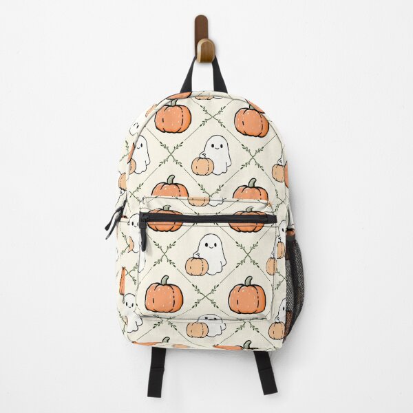 Item preview, Cute Ghost Pumpkin Fall Lattice Seamless Pattern designed and sold by ZdunekDesign.