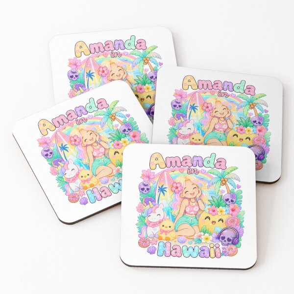 Item preview, Amanda Name Gift Pastel Goth Hawaii Kawaii Aesthetic designed and sold by TheChalkyFox.