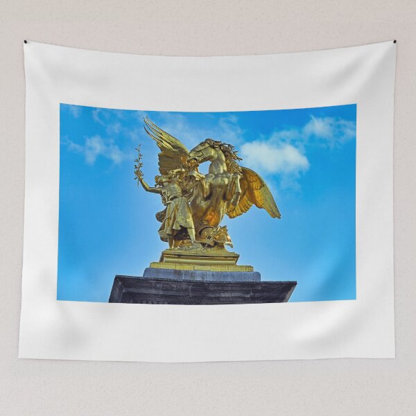 Item preview, Gilded Bronze Statue of Pegasus and Fame on Pont Alexandre III Bridge in Paris designed and sold by goceris.