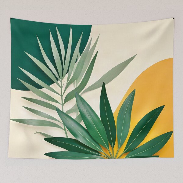 Item preview, Boho Terracotta Geometric Leaf Relief designed and sold by Vicky Brago-Mitchell®.