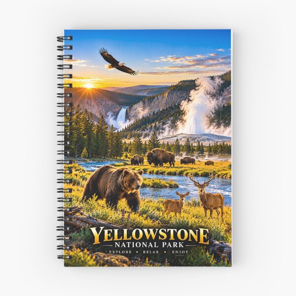 Item preview, YELLOWSTONE NATIONAL PARK WILDLIFE - Mountains - Wilderness Explore - Relax - Enjoy designed and sold by DBM Photo Art 1.
