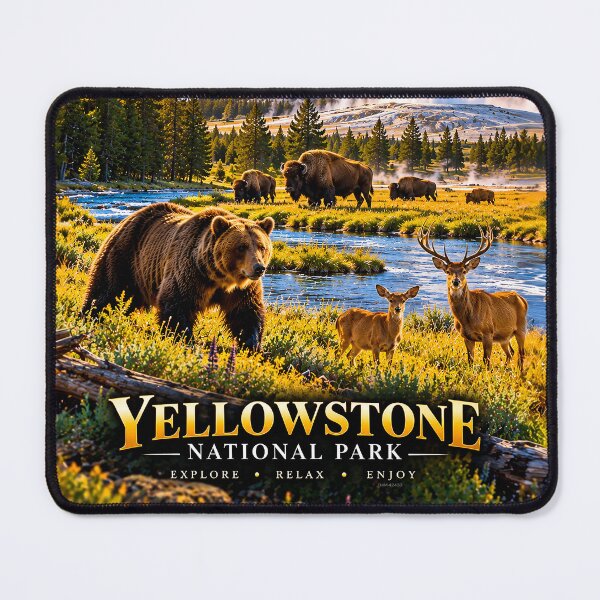 Item preview, YELLOWSTONE NATIONAL PARK WILDLIFE - Mountains - Wilderness Explore - Relax - Enjoy designed and sold by DBM Photo Art 1.