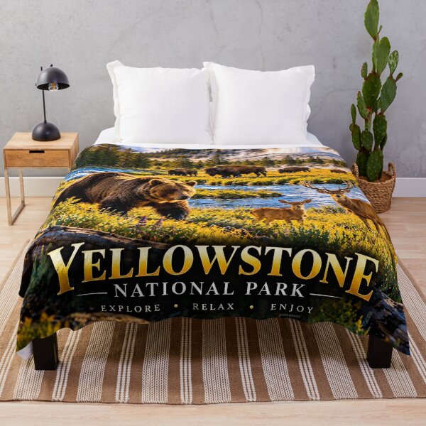 Item preview, YELLOWSTONE NATIONAL PARK WILDLIFE - Mountains - Wilderness Explore - Relax - Enjoy designed and sold by DBM Photo Art 1.