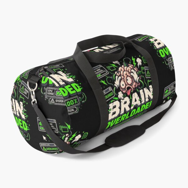Item preview, Brain Overloaded – CPU 100% Retro Pixel Humor designed and sold by Mad Factory Designs.