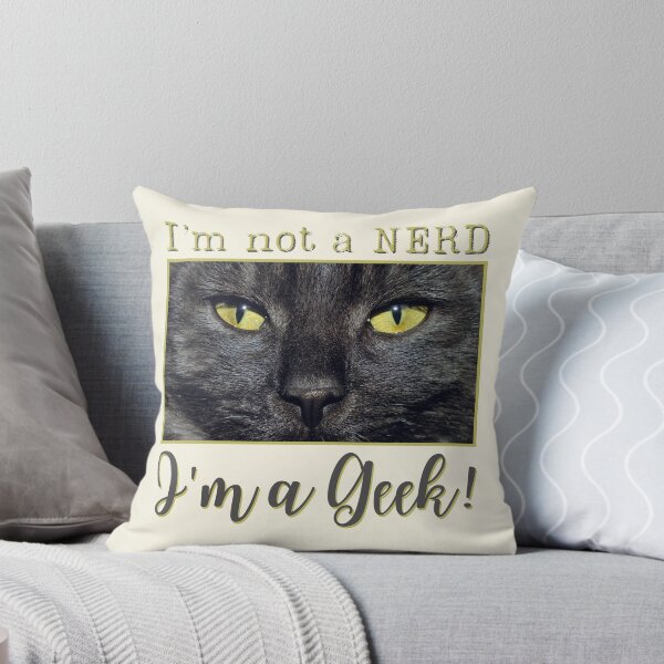 Item preview, Black Cat Green Eyes Nerd Geek Color Scheme #01 designed and sold by Jack Quenty • Photography & The First Class Urban Brand.