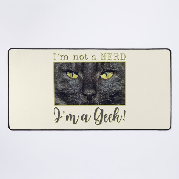 Item preview, Black Cat Green Eyes Nerd Geek Color Scheme #01 designed and sold by Jack Quenty • Photography & The First Class Urban Brand.