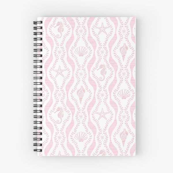 Item preview, Seahorses Shells And Starfish And Wavy Seaweed In Shades Of Pink designed and sold by EliveraDesigns.
