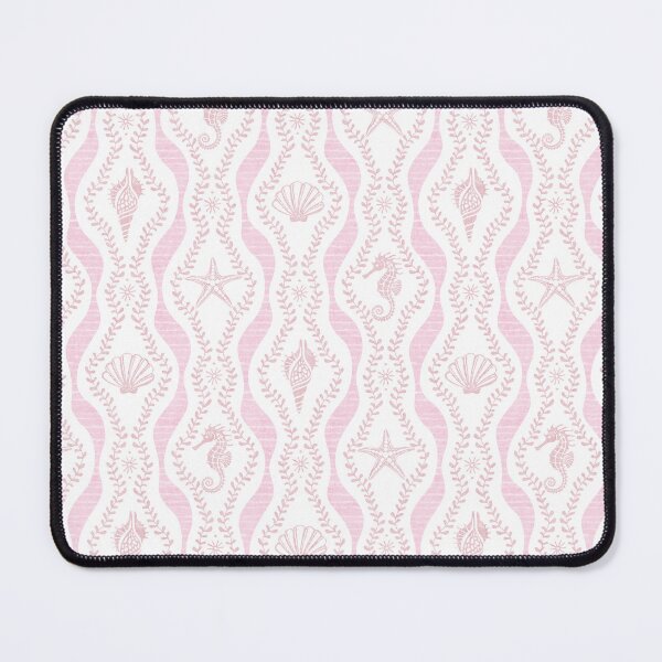 Item preview, Seahorses Shells And Starfish And Wavy Seaweed In Shades Of Pink designed and sold by EliveraDesigns.