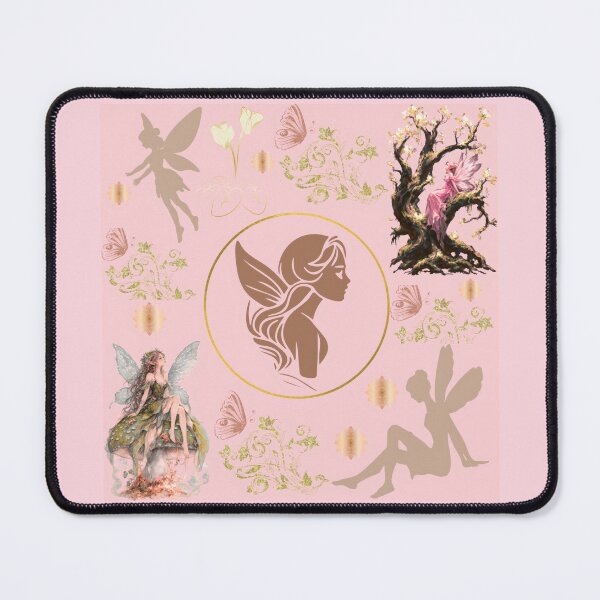 Item preview, Magical pink fairy forest pattern designed and sold by Azurart2.