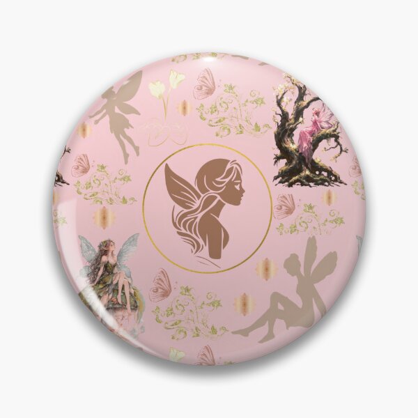 Item preview, Magical pink fairy forest pattern designed and sold by Azurart2.