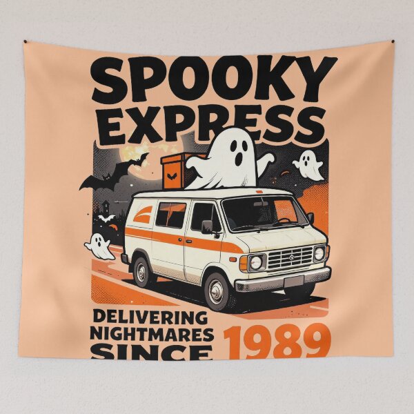 Item preview, Spooky Express Delivering Nightmares Since 1989 designed and sold by Thompika.