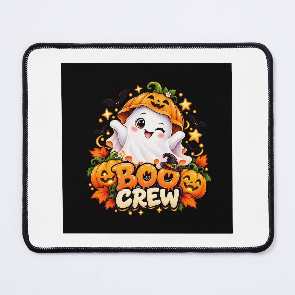 Item preview, Cute Ghost BOO CREW Halloween T-Shirt – Spooky Pumpkin Kawaii Halloween Design designed and sold by dressyside.